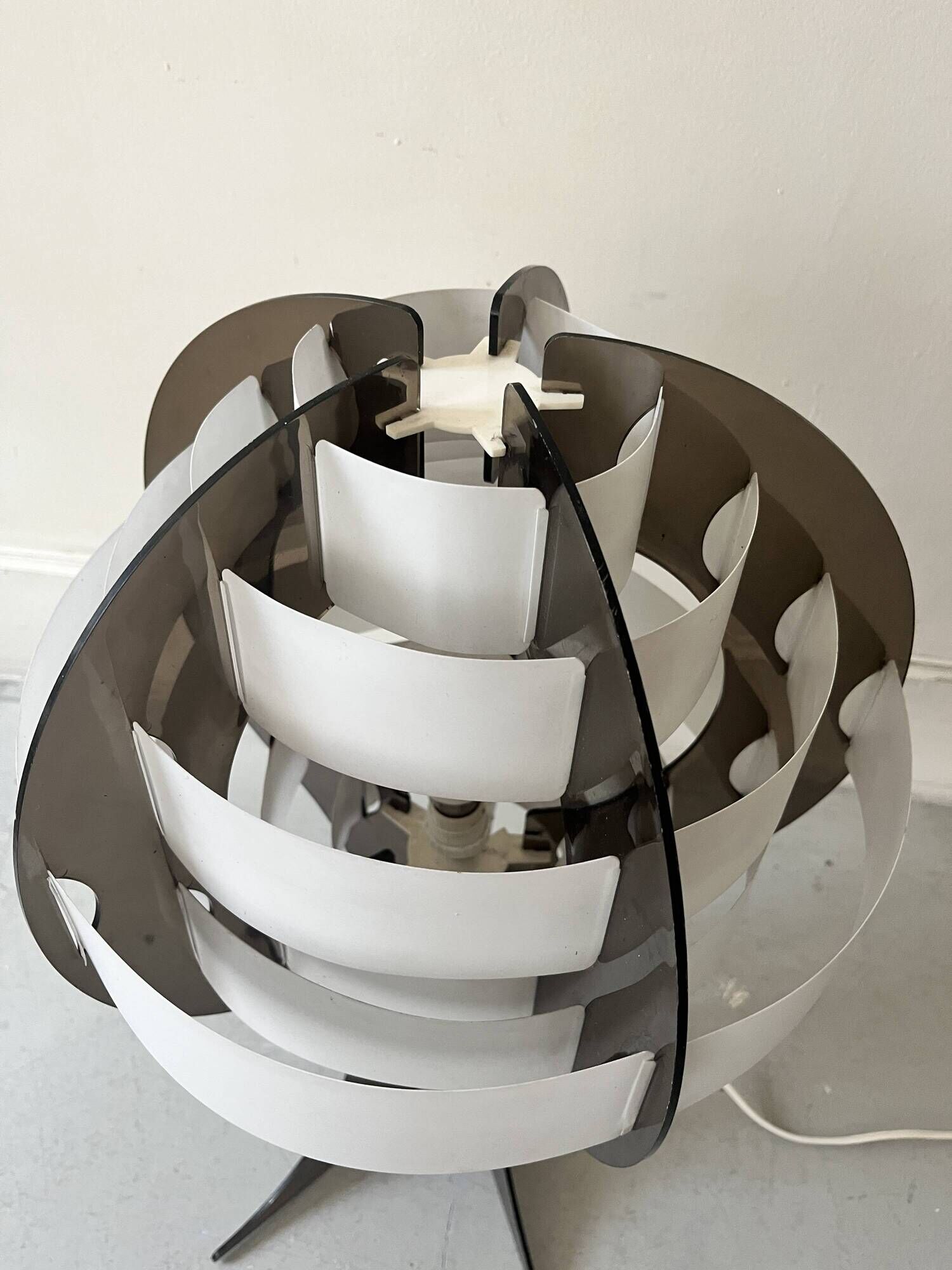 Space age design lamp in plexiglass by Flemming Brylle and Preben Jacobsen, Denmark 1960s