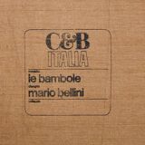 Early Bambole Lounge Chair + Ottoman by Mario Bellini for C&B Italia 1972
