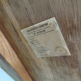 Mid-Century Floor Lamp with Rattan Shade, Czechoslovakia, 1960s