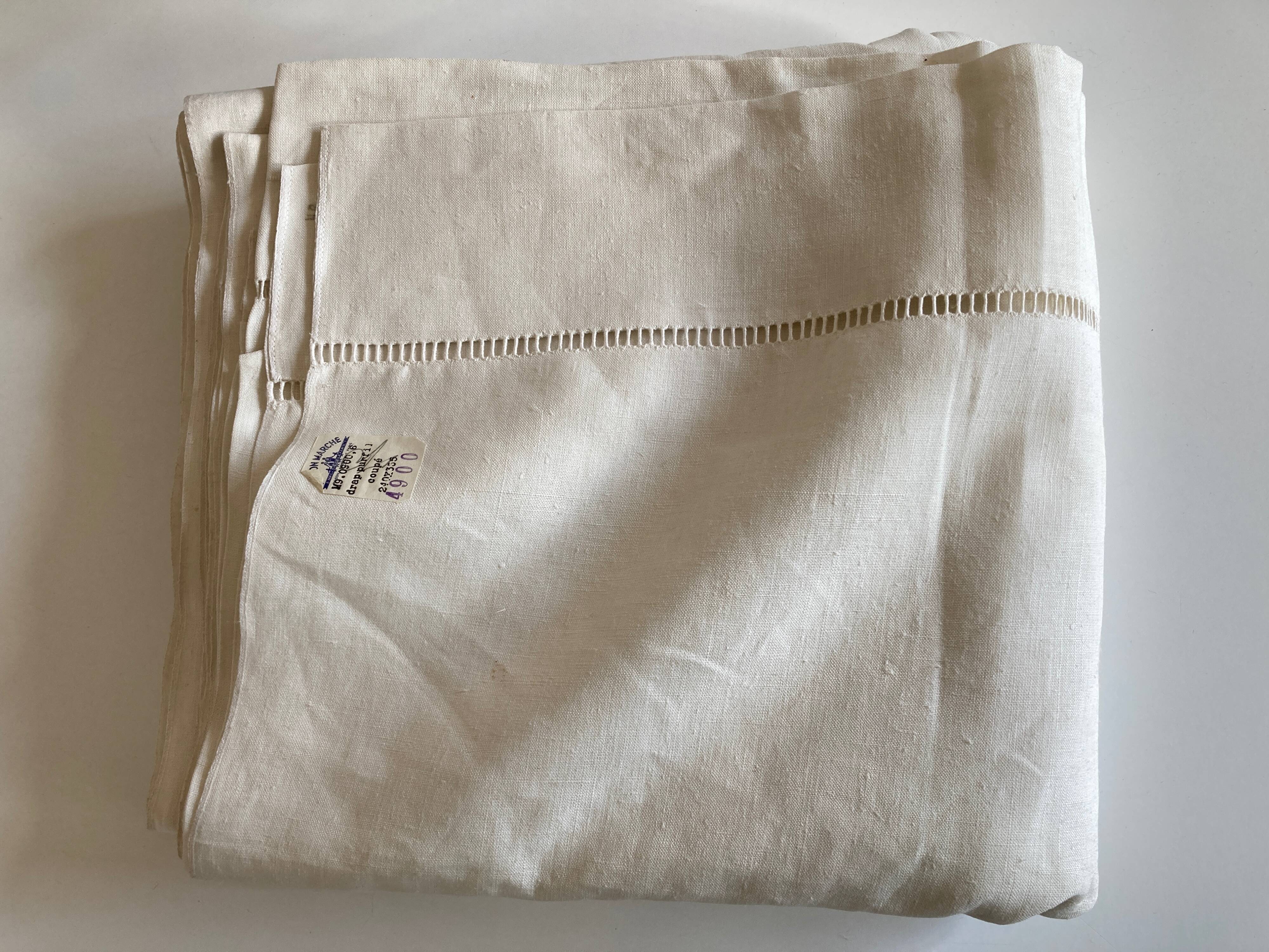 Reserve sheet in linen thread canvas Le Bon Marché 1960 to days