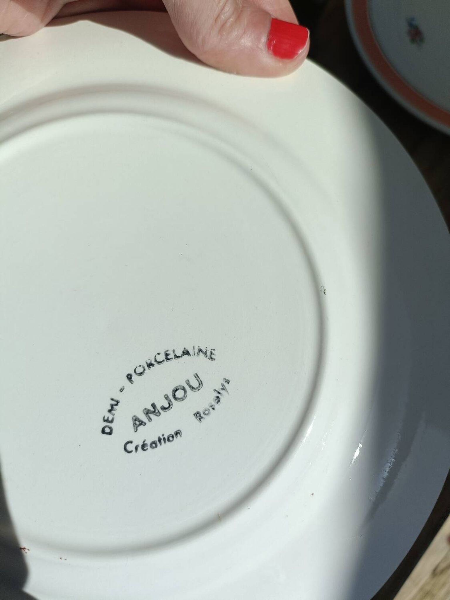 Set of 12 floral dessert plates
