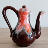 Vallauris earthenware teapot and coffee pot from the 70s