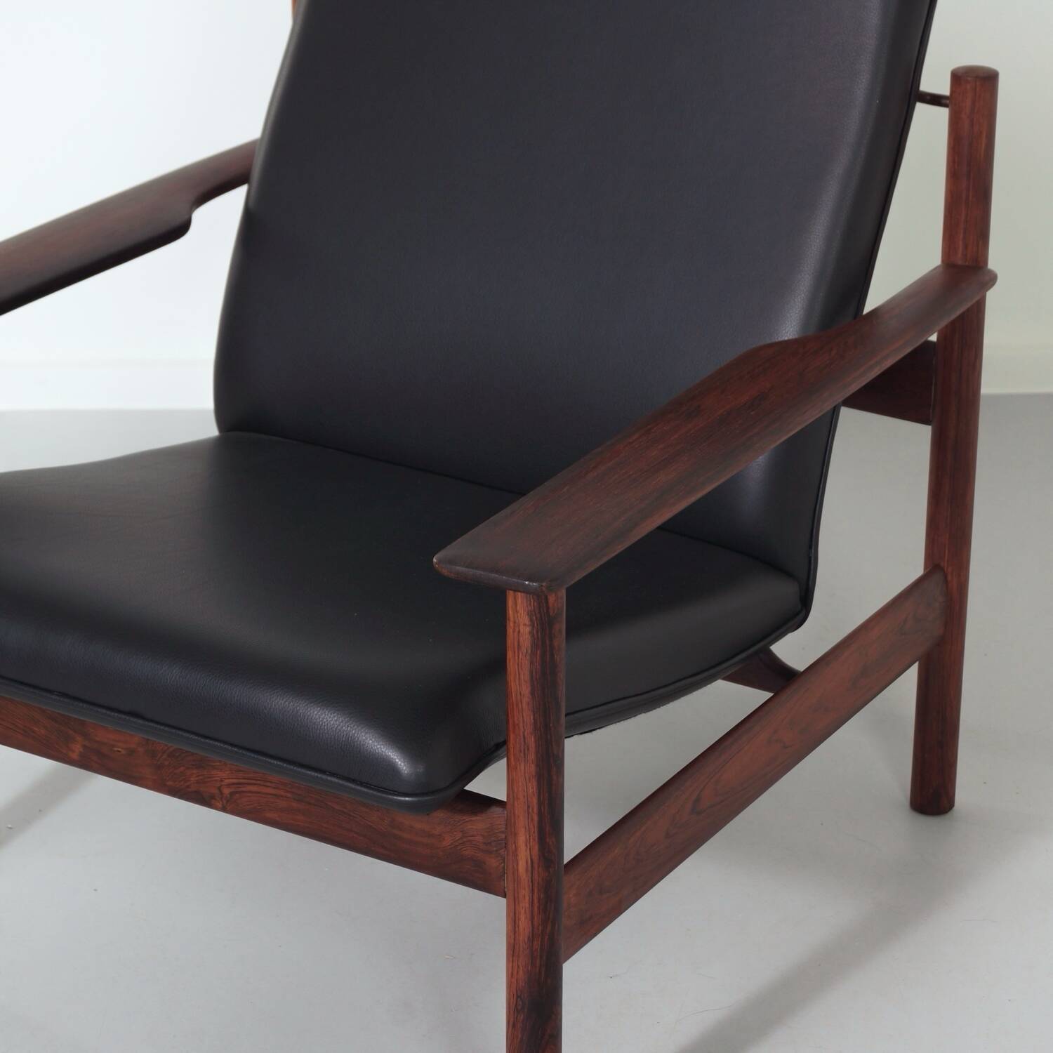 Lounge set by sven ivar dysthe for dokka møbler, 1960s – new black leather