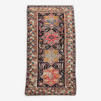 Oriental Caucasian hallway rug Ancient Shirvan Akstafa: 2.77 X 1.28 M