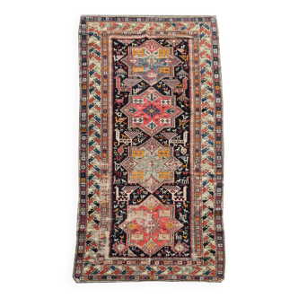 Oriental Caucasian hallway rug Ancient Shirvan Akstafa: 2.77 X 1.28 M