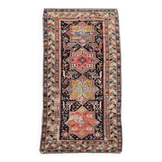 Tapis de couloir d'Orient Caucasien Ancien Shirvan Akstafa : 2.77  X 1.28 M