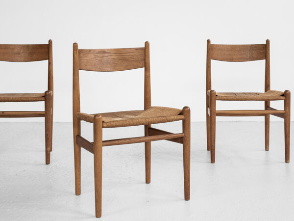 Chaise danoise Midcentury CH36 en chêne par Hans Wegner pour Carl Hansen & Søn