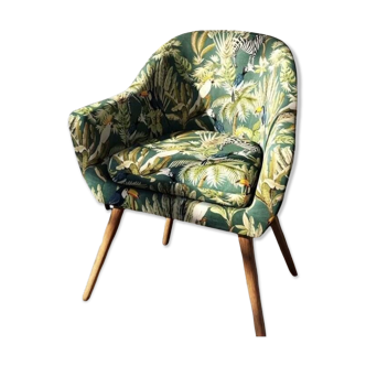 Velvet armchair