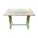 Table ancienne pieds verts patinés