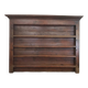Wall dresser shelf for rustic wooden collection plates (fir and oak)