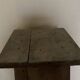 Old neo-classical workshop stool in washed wood h130cm