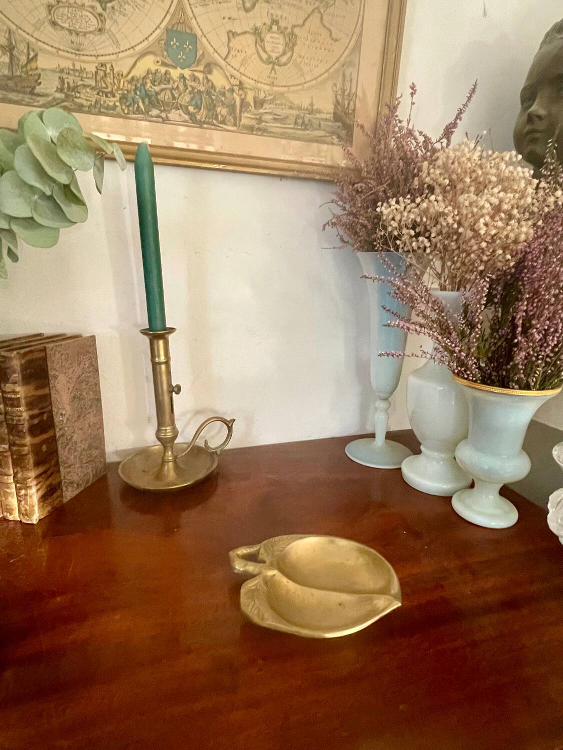 Vintage brass pocket tray