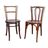 Paire de chaises bistrot Baumann et Berthold Kahn