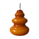 Caramel opaline glass hanging lamp