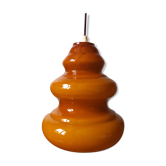 Caramel opaline glass hanging lamp
