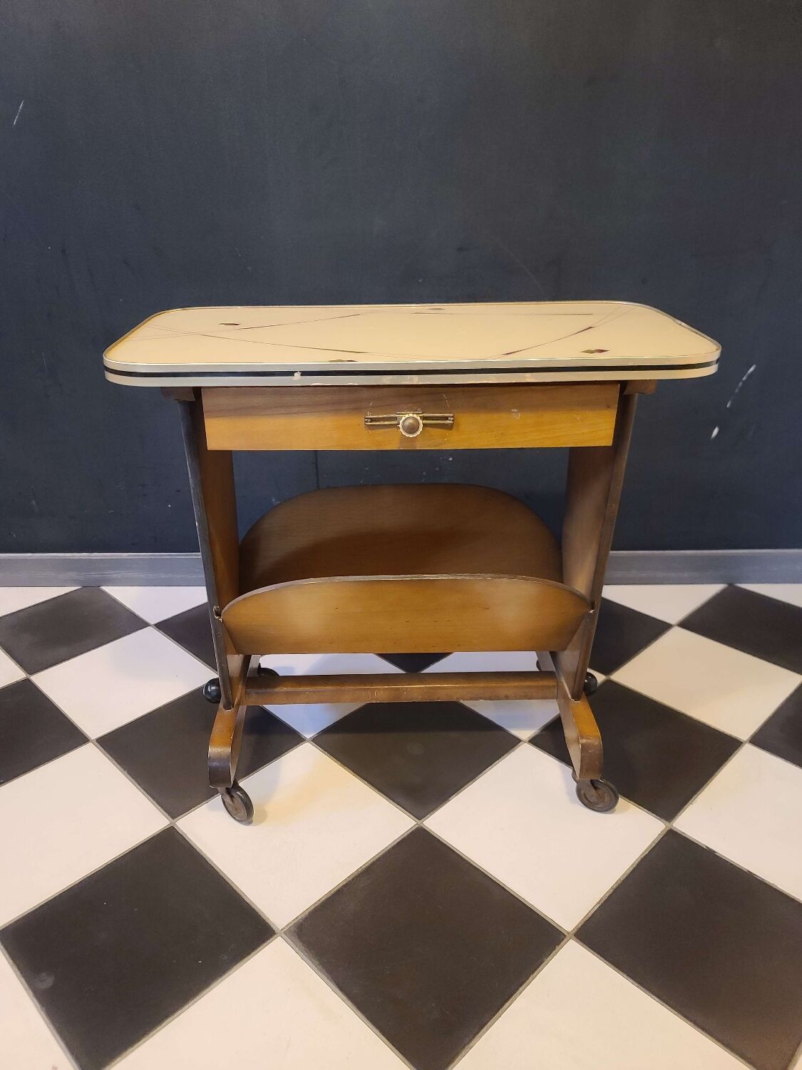 Magazine holder side table