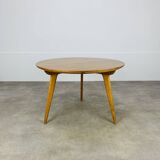 Vintage 50s tripod coffee table with compass base, Italian design