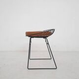 Cees Braakman for Pastoe KM05 metal wire stool, The Netherlands 1958