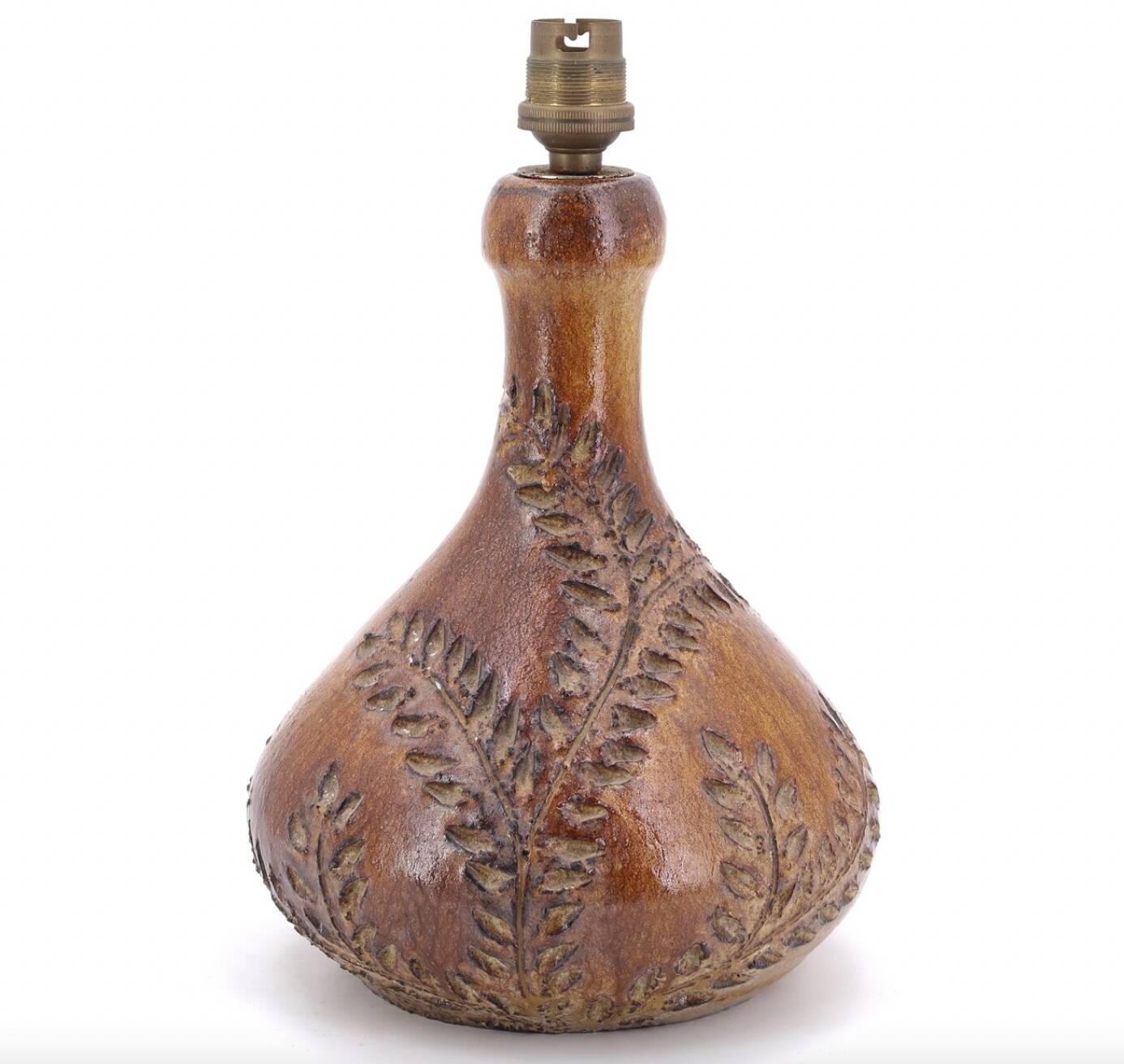 Ceramic lamp base signed Sésame Vallauris