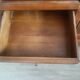 Magnificent wardrobe in solid cherry and oak with 3 doors, beveled glass, two visible drawers