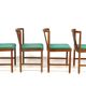 Set of 4 teak table chairs, Bertil Fridhagen, Bodafors, Sweden, 1960