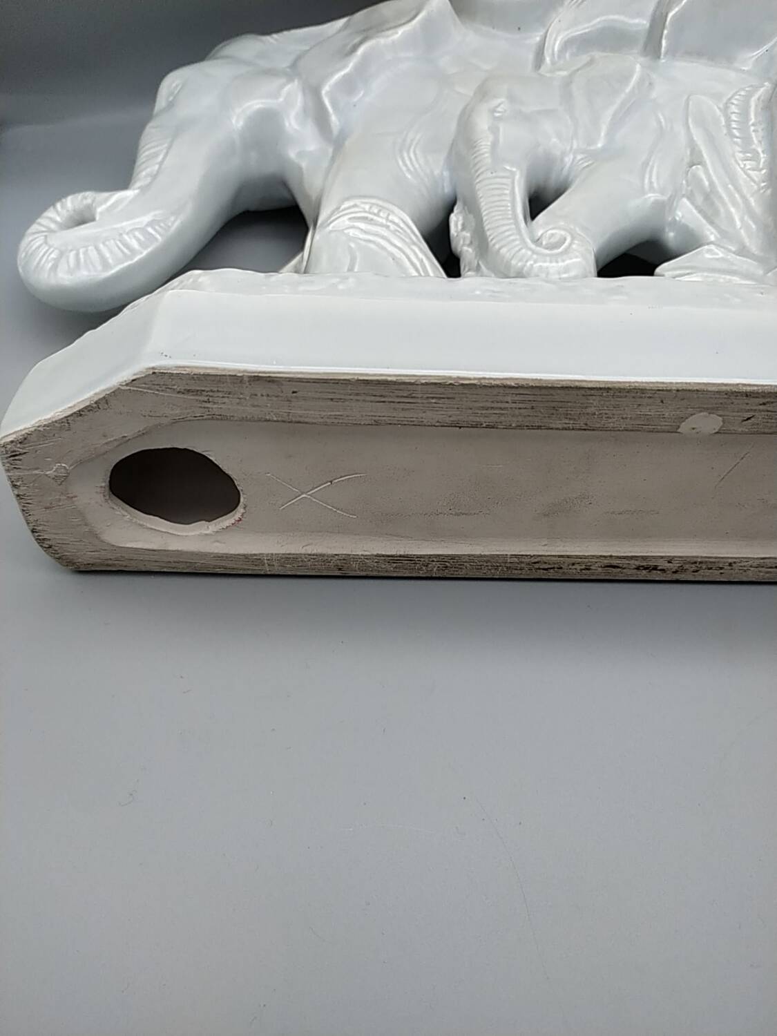 Ceramic elephant by Louis Fontinelle. Art Deco.