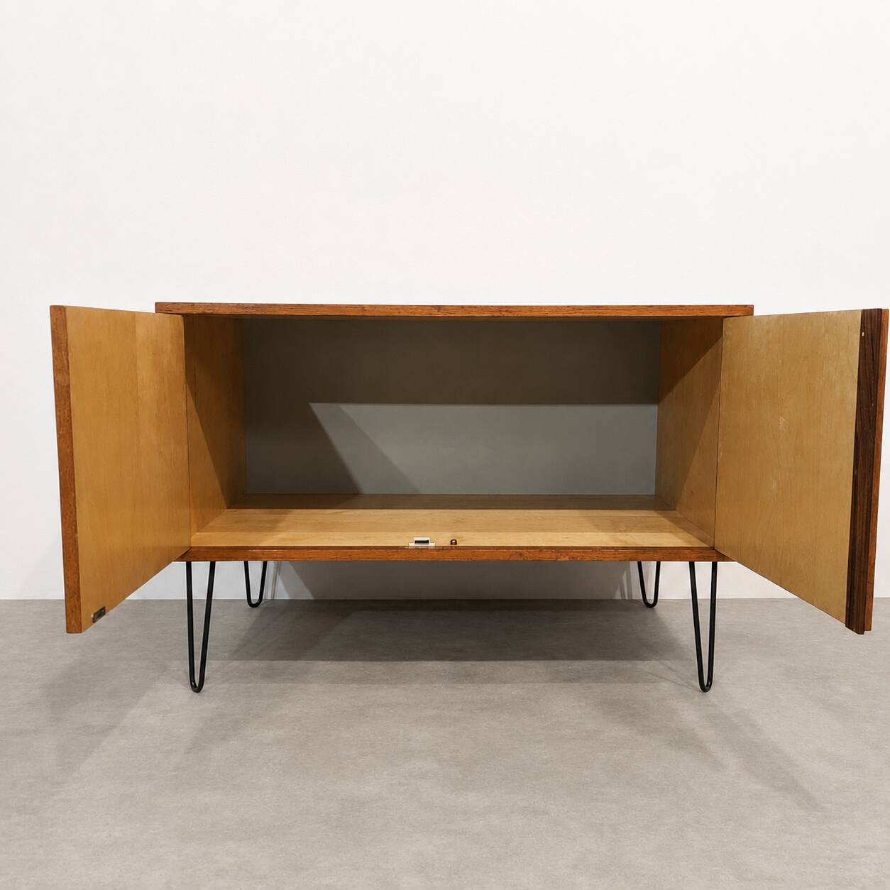 Vintage MDK lowboard in teak, Belgium, 1960s.