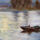Paintings  "Lakescapes" nocturnal and daytime signed L. Arnoux