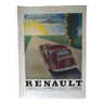 une  publicité  papier  voiture Renault  issue d''une revue d'poque  1937