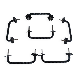 six poignées fer pour