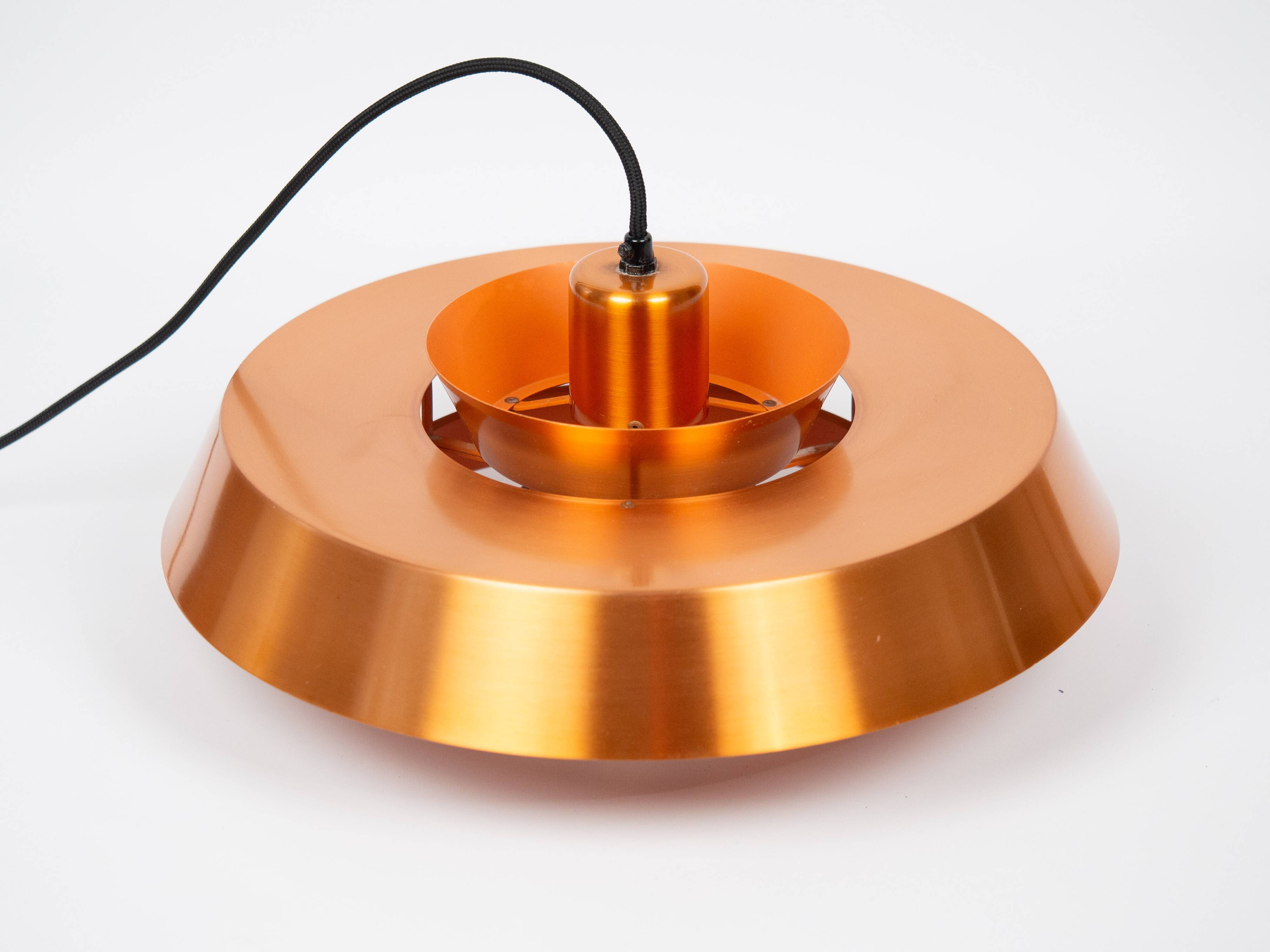 Danish vintage pendant lamp Nova by Jo Hammerborg, Fog og Moruo, 1963