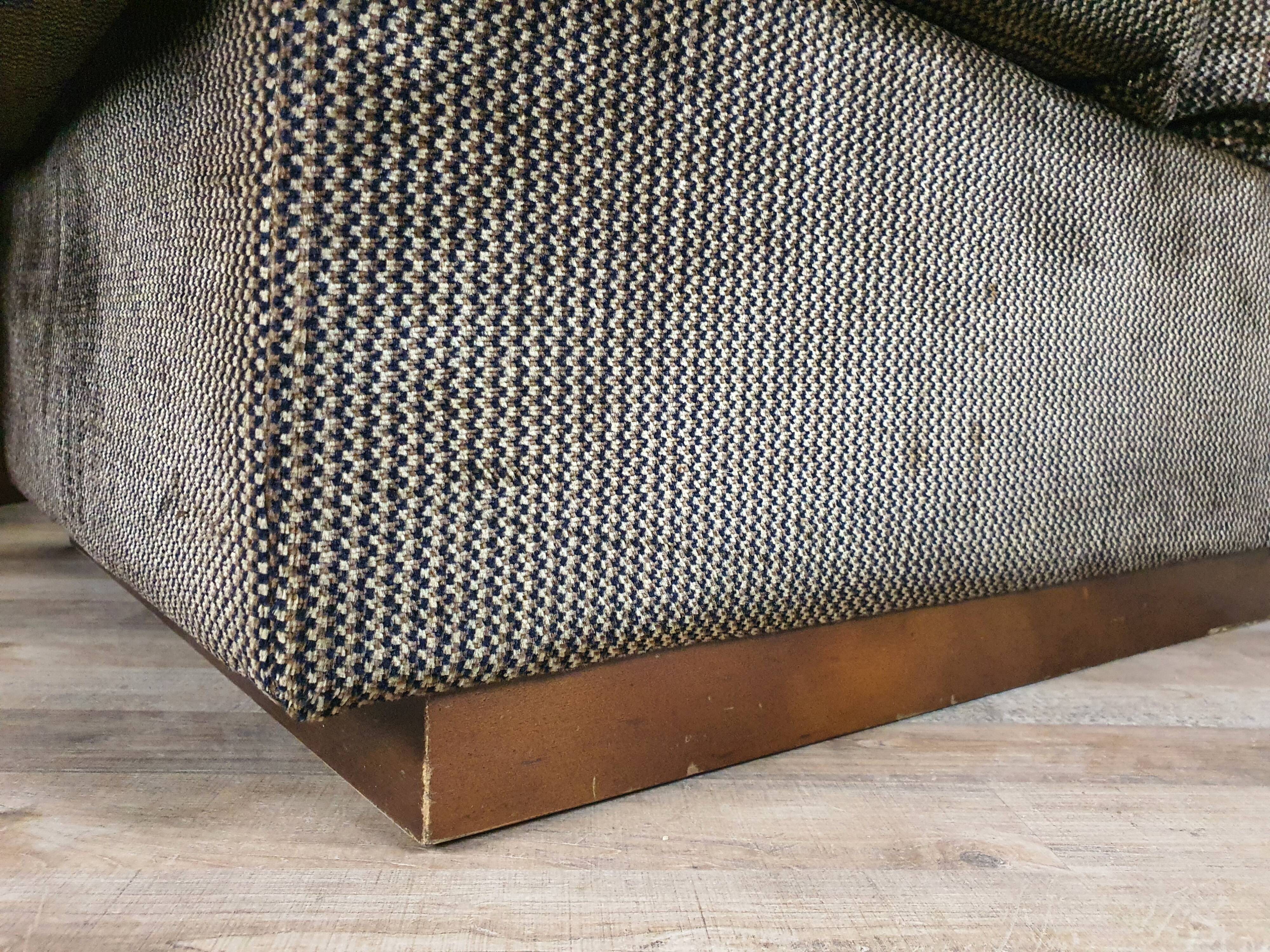 Canapé modulable 5 places en tissu