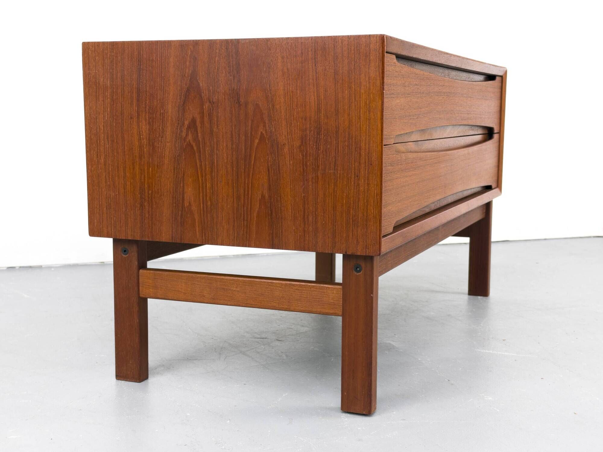 Teak Lowboard with Drawers, 1960s