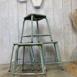Series of 4 vintage stools