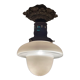 Chandelier Old Art Deco Ceiling Lamp Vintage Lamp Opaline circa 1930