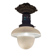 Chandelier Old Art Deco Ceiling Lamp Vintage Lamp Opaline circa 1930