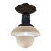 Chandelier Old Art Deco Ceiling Lamp Vintage Lamp Opaline circa 1930
