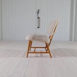 "Teve" Modern Mid-Century Chair in Lambskin/Shearling by Alf Svensson, Sweden, 1955