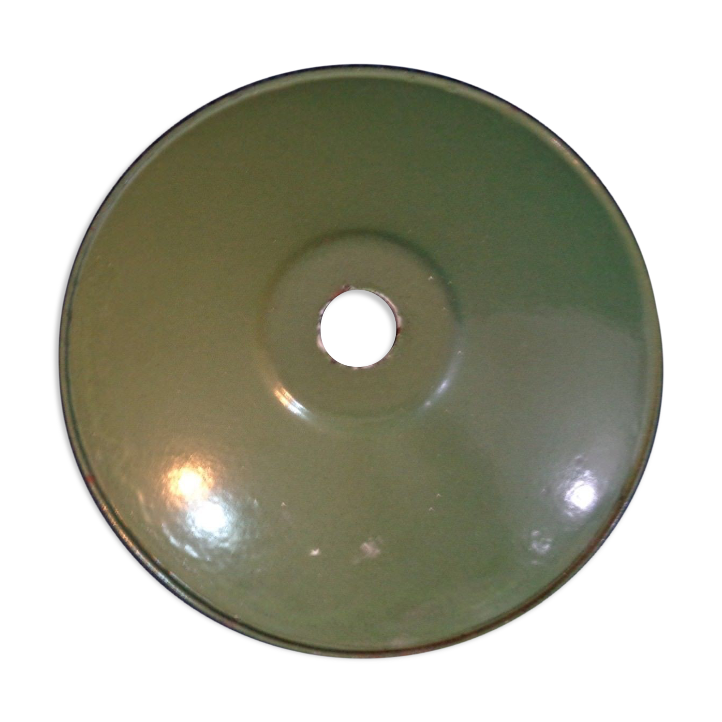 Lamp lampbat in green metal and white industrial vintage factory 7