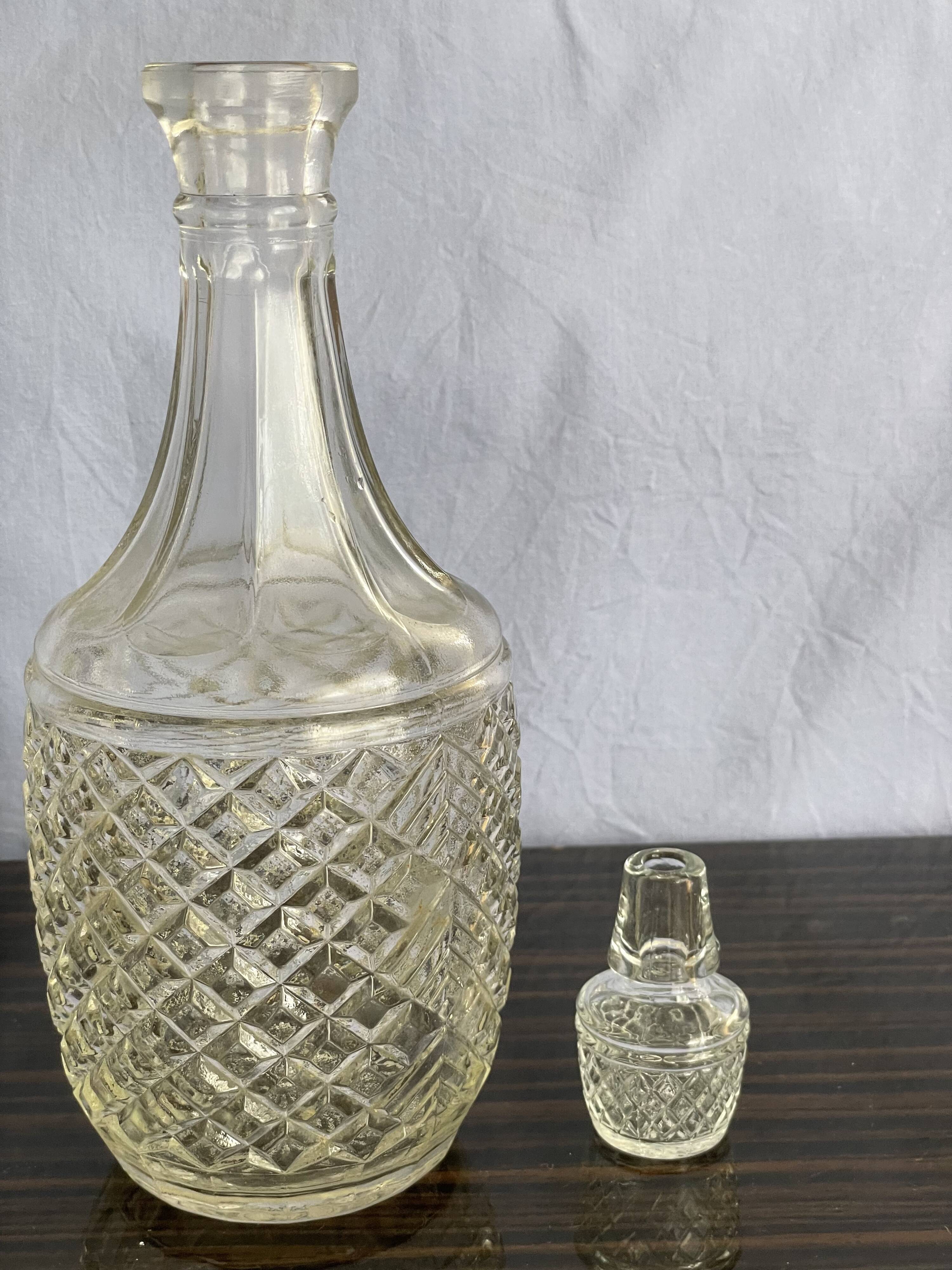 Bouteille vintage angleterre en verre