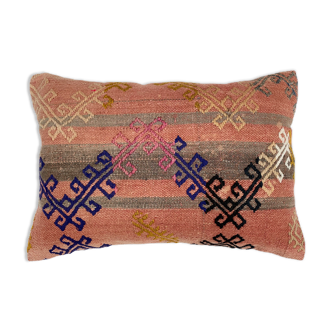 Handmade turkish kilim vintage cushion cover 40x60 cm