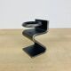 Brutalist wrought iron candlestick "Z"
