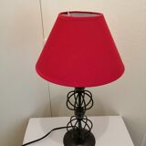 Art deco wrought iron floor lamp