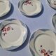Set of 8 Flat Plates Barfleur Model Sarreguemines Manufacture