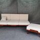 Tatra sofa bed, renovated buckle fabric, vintage czech 1960