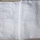 Drap coton brodé Richelieu monogrammé "M"