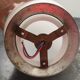 Old ceiling lamp opaline globe white metal base Art Deco 1930 ø 20 cm