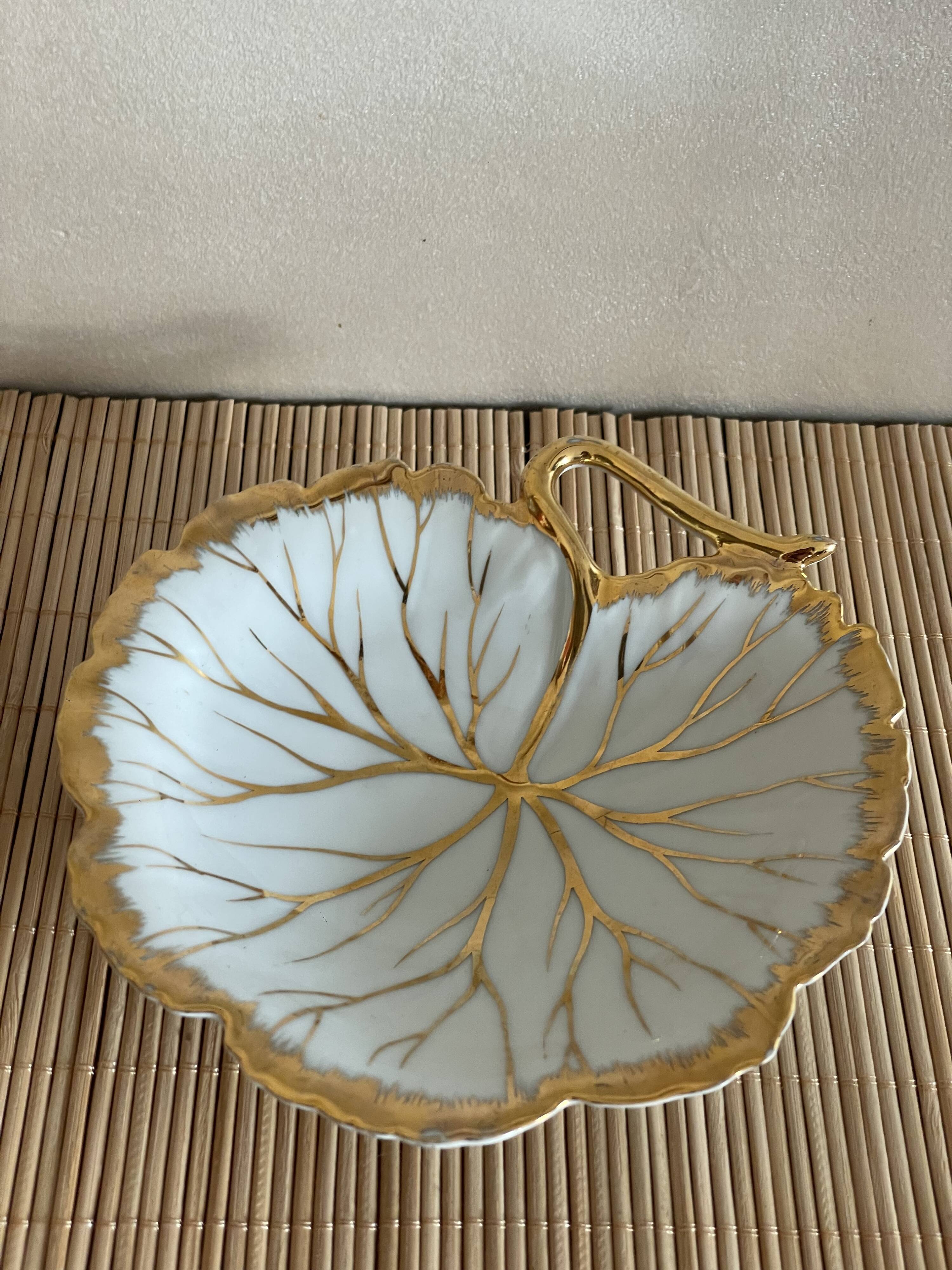 Vide poche feuille Limoges