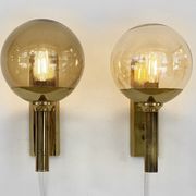 Pair of wall lights/sconces by Svend Mejlstrøm for Mejlstrøm Belysning. Denmark 1960s