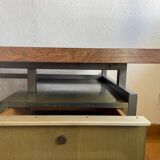 Bureau en palissandre et metal